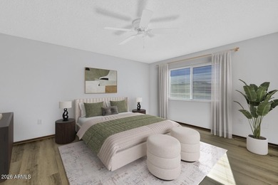 Beautifully updated patio-style townhouse offering modern on PalmBrook Country Club in Arizona - for sale on GolfHomes.com, golf home, golf lot