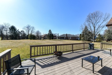 This all-brick home is situated on a 1/2 acre lot and is located on Prestwick Country Club in Indiana - for sale on GolfHomes.com, golf home, golf lot
