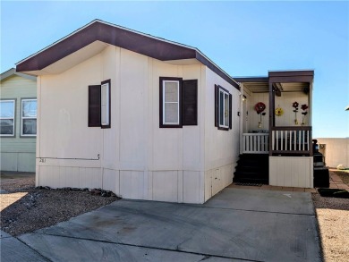 Welcome home to this amazing, rare 16-foot-wide park model with on Riverview Golf Course in Arizona - for sale on GolfHomes.com, golf home, golf lot