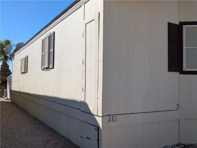Welcome home to this amazing, rare 16-foot-wide park model with on Riverview Golf Course in Arizona - for sale on GolfHomes.com, golf home, golf lot