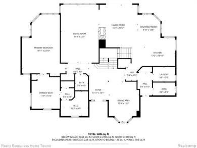 Located on one of Golfside's most desirable lots, this custom R on St Clair River Country Club in Michigan - for sale on GolfHomes.com, golf home, golf lot