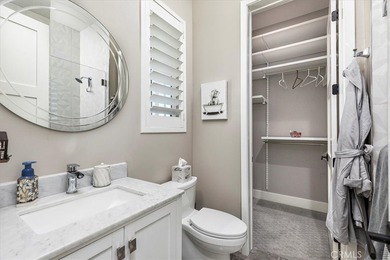 Elevated to capture breathtaking panoramic views of city lights on Bear Creek Golf and Country Club in California - for sale on GolfHomes.com, golf home, golf lot