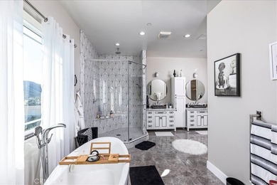 Elevated to capture breathtaking panoramic views of city lights on Bear Creek Golf and Country Club in California - for sale on GolfHomes.com, golf home, golf lot