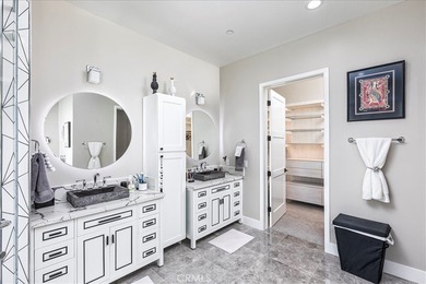 Elevated to capture breathtaking panoramic views of city lights on Bear Creek Golf and Country Club in California - for sale on GolfHomes.com, golf home, golf lot