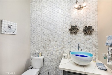 Elevated to capture breathtaking panoramic views of city lights on Bear Creek Golf and Country Club in California - for sale on GolfHomes.com, golf home, golf lot