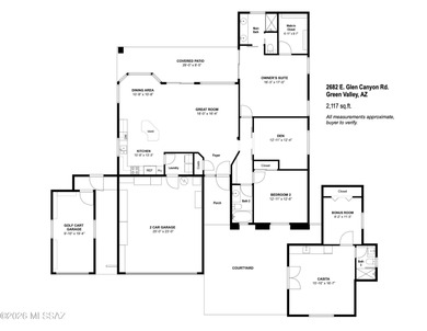 Everything you need ... and more! This stunning, expanded on Quail Creek Country Club  in Arizona - for sale on GolfHomes.com, golf home, golf lot