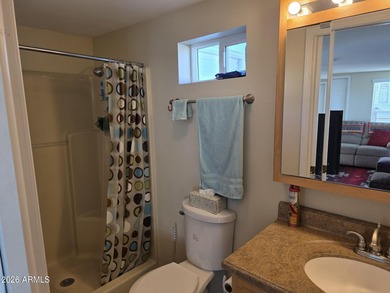 This rare 2bedroom, 2bathroom home offers a spacious living room on Great Eagle Golf Club in Arizona - for sale on GolfHomes.com, golf home, golf lot