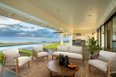 Shades of blue emerge as you enter this all new, custom, coastal on Kapalua Golf Club - Bay Course in Hawaii - for sale on GolfHomes.com, golf home, golf lot