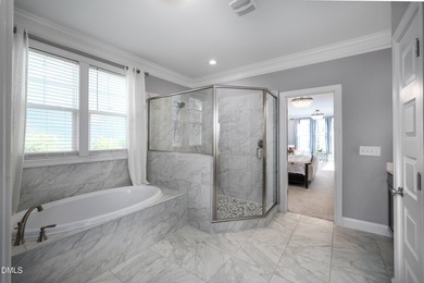 Set at the end of a cul-de-sac on the golf course in the on Chapel Ridge Golf Club in North Carolina - for sale on GolfHomes.com, golf home, golf lot