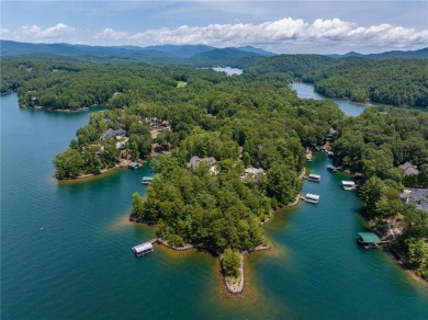 Positioned on one of Lake Keowee's most coveted point lots, this on The Cliffs At Keowee Vineyards Golf Club in South Carolina - for sale on GolfHomes.com, golf home, golf lot