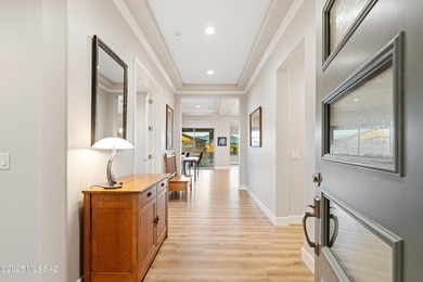 This exceptional 2024 residence presents 3 bedrooms, 2.5 baths on Quail Creek Country Club  in Arizona - for sale on GolfHomes.com, golf home, golf lot