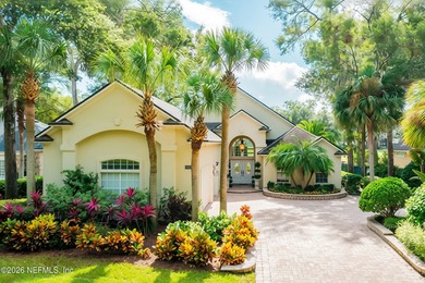 A backyard like this is almost impossible to find -- a private on Queens Harbour Yacht and Country Club in Florida - for sale on GolfHomes.com, golf home, golf lot