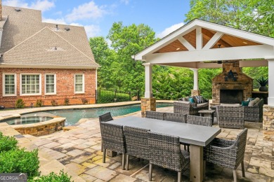 This stunning executive home sits on 2 acres in the Creekview on Woodmont Golf and Country Club in Georgia - for sale on GolfHomes.com, golf home, golf lot