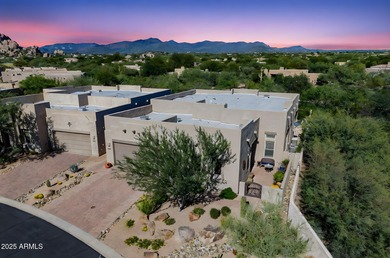Modern desert luxury awaits in this 2BR, 3BA, flex room on The Boulders Resort Golf Club in Arizona - for sale on GolfHomes.com, golf home, golf lot