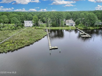 Waterfront homesite with extensive dock frontage in the gated on Harbour Point Golf Club in North Carolina - for sale on GolfHomes.com, golf home, golf lot
