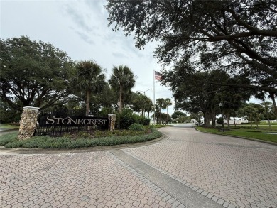3/2 Block/Stucco GOLF FRONT home located in gated 55+ community on Stonecrest Golf and Club Club in Florida - for sale on GolfHomes.com, golf home, golf lot