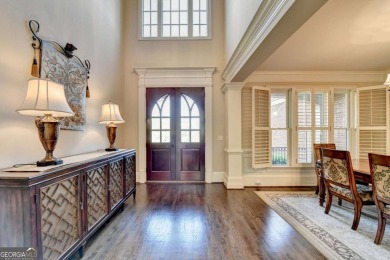 Stunning 5 bed/5.5 bath MASTER-ON-MAIN, 4-side BRICK home with on Laurel Springs Golf Club in Georgia - for sale on GolfHomes.com, golf home, golf lot