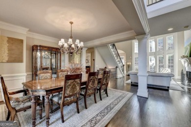 Stunning 5 bed/5.5 bath MASTER-ON-MAIN, 4-side BRICK home with on Laurel Springs Golf Club in Georgia - for sale on GolfHomes.com, golf home, golf lot