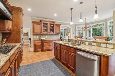 This exquisite Traditional Craftsman home rests near the end of on Traditions of Braselton Golf Club in Georgia - for sale on GolfHomes.com, golf home, golf lot