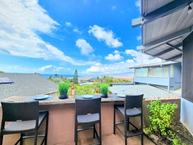 Hidden from the road by mature landscaping (terraced lava rock on Waikoloa Village Golf Club in Hawaii - for sale on GolfHomes.com, golf home, golf lot