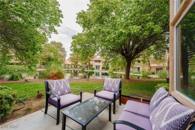 STUNNING WATERFRONT LOCATION. RARE END UNT FOR THIS MODEL WITH on Spanish Trail Golf and Country Club in Nevada - for sale on GolfHomes.com, golf home, golf lot