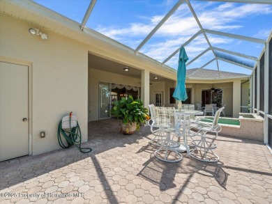 Location, location, location! This 1996 Lindhorst built Custom on Glen Lakes Country Club in Florida - for sale on GolfHomes.com, golf home, golf lot