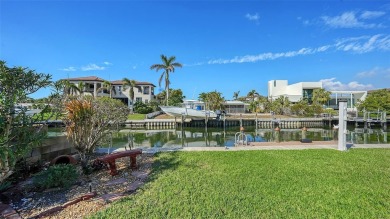 Situated in a desirable waterfront location on south Longboat on Links on Longboat Golf Club in Florida - for sale on GolfHomes.com, golf home, golf lot