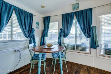 On leased land - Lakeview Escape - Fully Furnished, Steps from on London Bridge Golf Course in Arizona - for sale on GolfHomes.com, golf home, golf lot