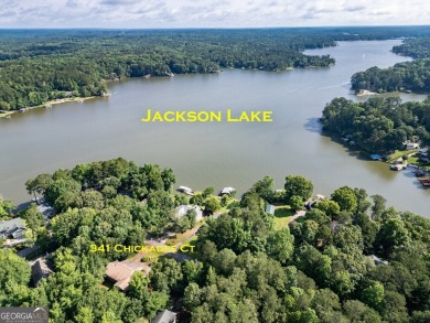 Year-round big water views of Jackson Lake!! This 3-bedroom & 2 on Turtle Cove Golf Course in Georgia - for sale on GolfHomes.com, golf home, golf lot