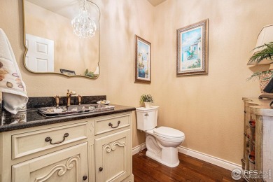 This stunning custom home is nestled at the end of a serene on Highland Meadows Golf Course in Colorado - for sale on GolfHomes.com, golf home, golf lot