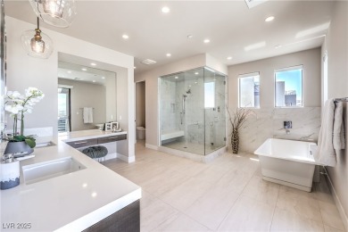 Experience elevated living in this stunning 3-story modern on Dragon Ridge Country Club in Nevada - for sale on GolfHomes.com, golf home, golf lot