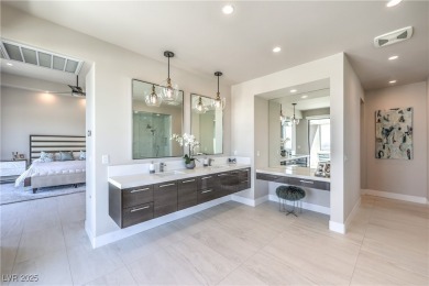 Experience elevated living in this stunning 3-story modern on Dragon Ridge Country Club in Nevada - for sale on GolfHomes.com, golf home, golf lot