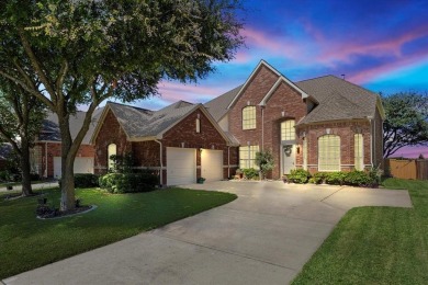 An expansive covered patio with composite deck sets the tone for on WestRidge Golf Course in Texas - for sale on GolfHomes.com, golf home, golf lot