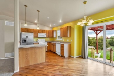 This 3-bedroom, 3-bathroom stucco home in Pueblo West offers on Desert Hawk At Pueblo West in Colorado - for sale on GolfHomes.com, golf home, golf lot