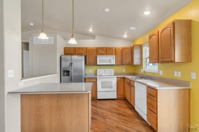 This 3-bedroom, 3-bathroom stucco home in Pueblo West offers on Desert Hawk At Pueblo West in Colorado - for sale on GolfHomes.com, golf home, golf lot