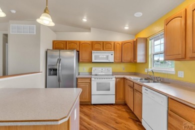 This 3-bedroom, 3-bathroom stucco home in Pueblo West offers on Desert Hawk At Pueblo West in Colorado - for sale on GolfHomes.com, golf home, golf lot