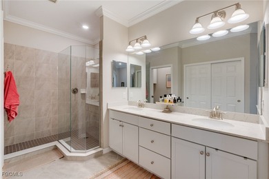 Arrive by PRIVATE ELEVATOR and step into a home that immediately on Pelican Preserve Golf Club in Florida - for sale on GolfHomes.com, golf home, golf lot