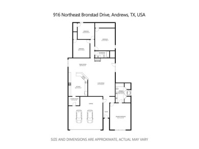 Beautiful 4-bed, 2-bath home just steps from the Andrews County on Andrews County Golf Course in Texas - for sale on GolfHomes.com, golf home, golf lot