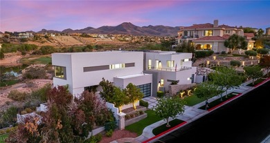Built by Blue Heron, this modern architectural masterpiece in on Rio Secco Golf Club in Nevada - for sale on GolfHomes.com, golf home, golf lot