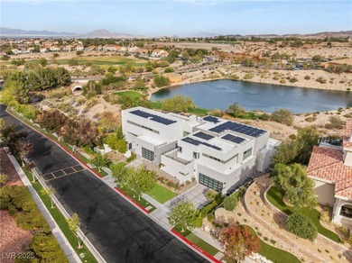 Built by Blue Heron, this modern architectural masterpiece in on Rio Secco Golf Club in Nevada - for sale on GolfHomes.com, golf home, golf lot