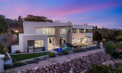 Built by Blue Heron, this modern architectural masterpiece in on Rio Secco Golf Club in Nevada - for sale on GolfHomes.com, golf home, golf lot