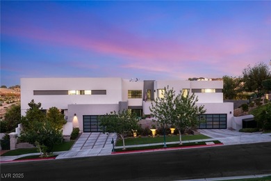 Built by Blue Heron, this modern architectural masterpiece in on Rio Secco Golf Club in Nevada - for sale on GolfHomes.com, golf home, golf lot