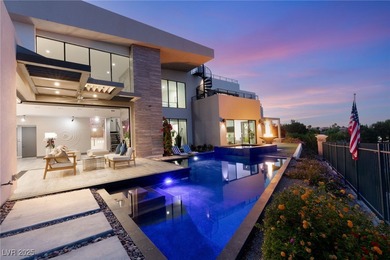 Built by Blue Heron, this modern architectural masterpiece in on Rio Secco Golf Club in Nevada - for sale on GolfHomes.com, golf home, golf lot