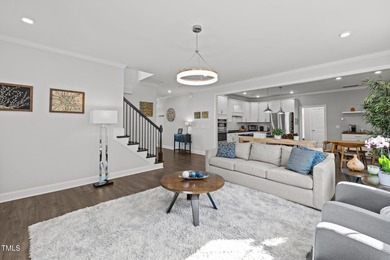 Step inside to sun-filled, open-concept living with a gourmet on The Preserve At Jordan Lake Golf Club in North Carolina - for sale on GolfHomes.com, golf home, golf lot