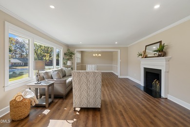 Elevated one-level living in this updated brick home on the golf on Wilson Country Club in North Carolina - for sale on GolfHomes.com, golf home, golf lot