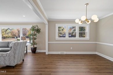 Elevated one-level living in this updated brick home on the golf on Wilson Country Club in North Carolina - for sale on GolfHomes.com, golf home, golf lot