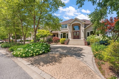 From the moment you arrive, this custom home in the gated Sand on Sand Creek Golf and Country Club  in Indiana - for sale on GolfHomes.com, golf home, golf lot