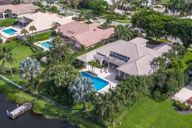 This exceptional lakeside estate blends sophistication, comfort on Bocaire Country Club in Florida - for sale on GolfHomes.com, golf home, golf lot