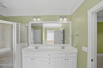 Discover refined Southern living in this meticulously crafted 2 on Members Club At St. James Plantation in North Carolina - for sale on GolfHomes.com, golf home, golf lot