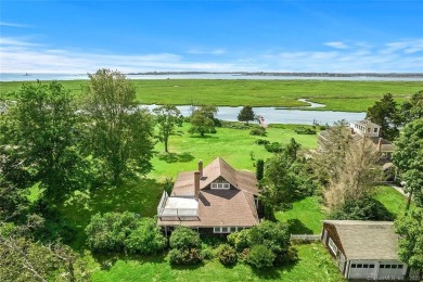 This waterfront property, sited high on an exceptional site of on Black Hall Club in Connecticut - for sale on GolfHomes.com, golf home, golf lot